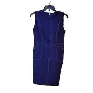 Tommy Hilfiger Sleeveless Sheath Dress. Cobalt Blue. Size 4